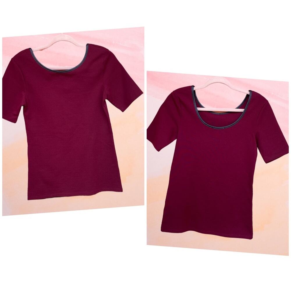 NEW Loveappella Gatspy fitted top from Stitch Fix in burgundy